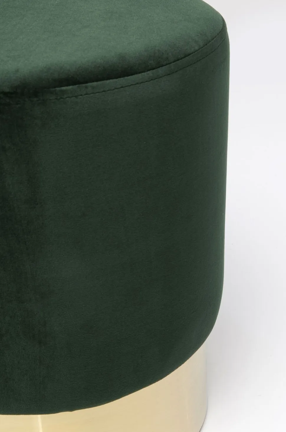 KARE Design Kruk Cherry Donkergroen Messing Ø35cm Sale
