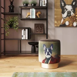 KARE Design Kruk Cherry Mr. Dog Brass Ø32cm Shop