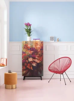 KARE Design Kruk Cherry Oranje Messing Ø35cm Cheap