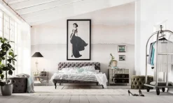 KARE Design Kruk Desire Rond Zilvergrijs Flash Sale