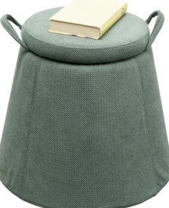 KARE Design Kruk Thimble Storage Groen Ø51cm Clearance