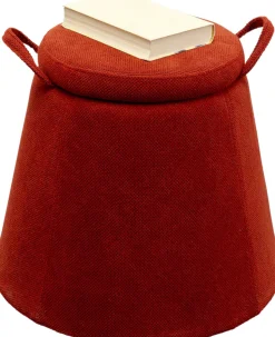 KARE Design Kruk Thimble Storage Rood Ø51cm Online