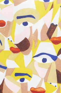 KARE Design Kussen Artistic Faces 45x45cm Shop