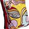 KARE Design Kussen Art Line Face 50x50cm Flash Sale