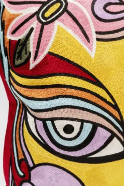 KARE Design Kussen Art Line Face 50x50cm Flash Sale