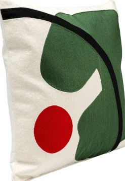 KARE Design Kussen Art Line Groen 50x50cm Best Sale