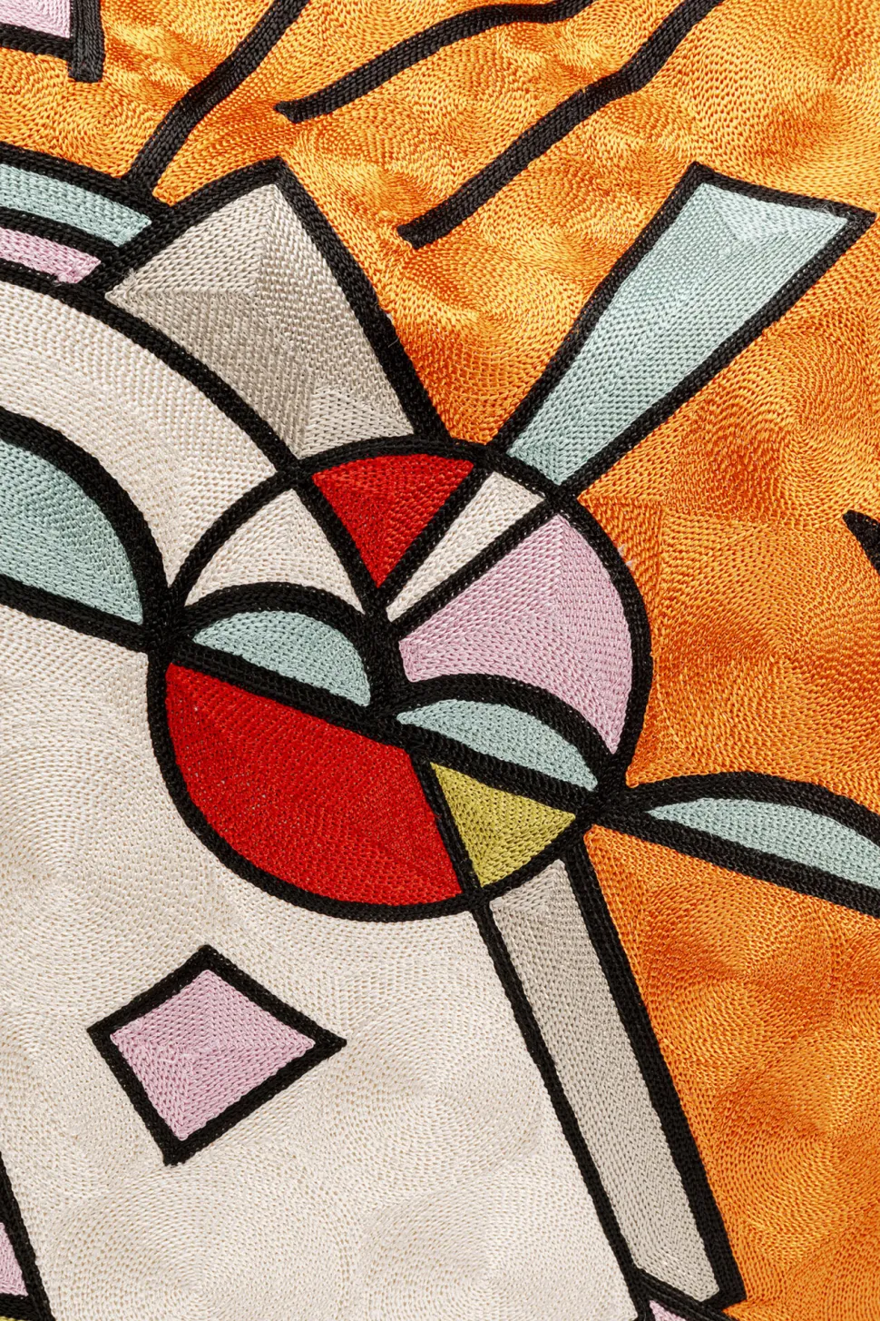 KARE Design Kussen Art Line Oranje 50x50cm Discount