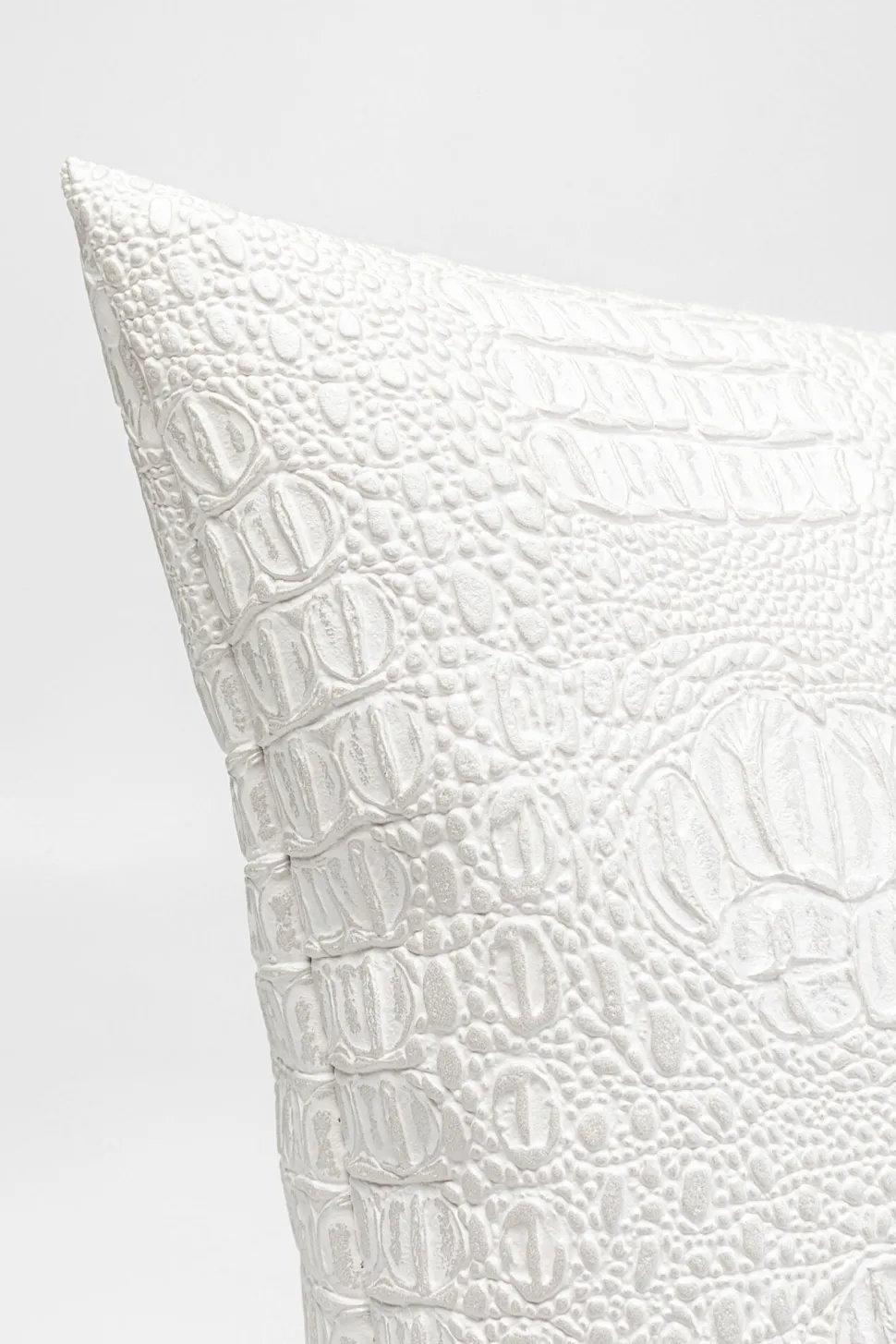 KARE Design Kussen Croco Wit 40x40cm Best