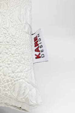 KARE Design Kussen Croco Wit 40x40cm Best