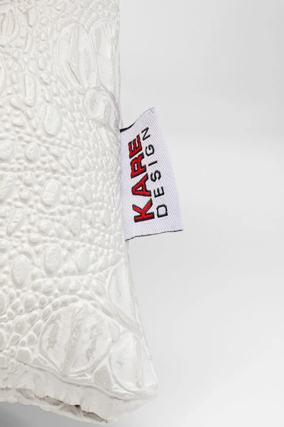 KARE Design Kussen Croco Wit 40x40cm Best