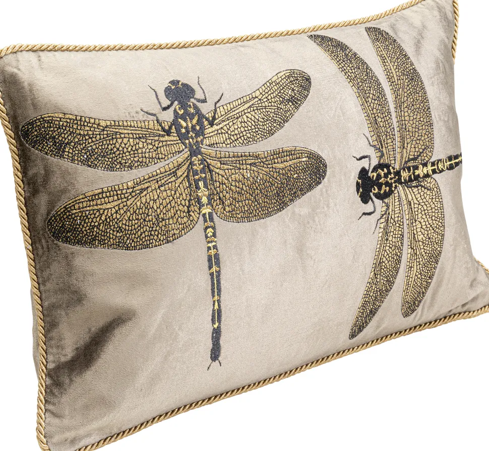 KARE Design Kussen Glitter Dragonfly Brown 50x30cm Hot