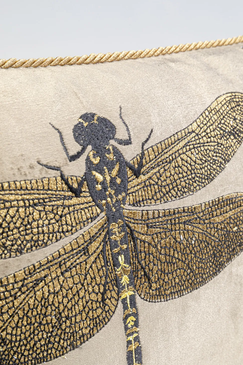KARE Design Kussen Glitter Dragonfly Brown 50x30cm Hot