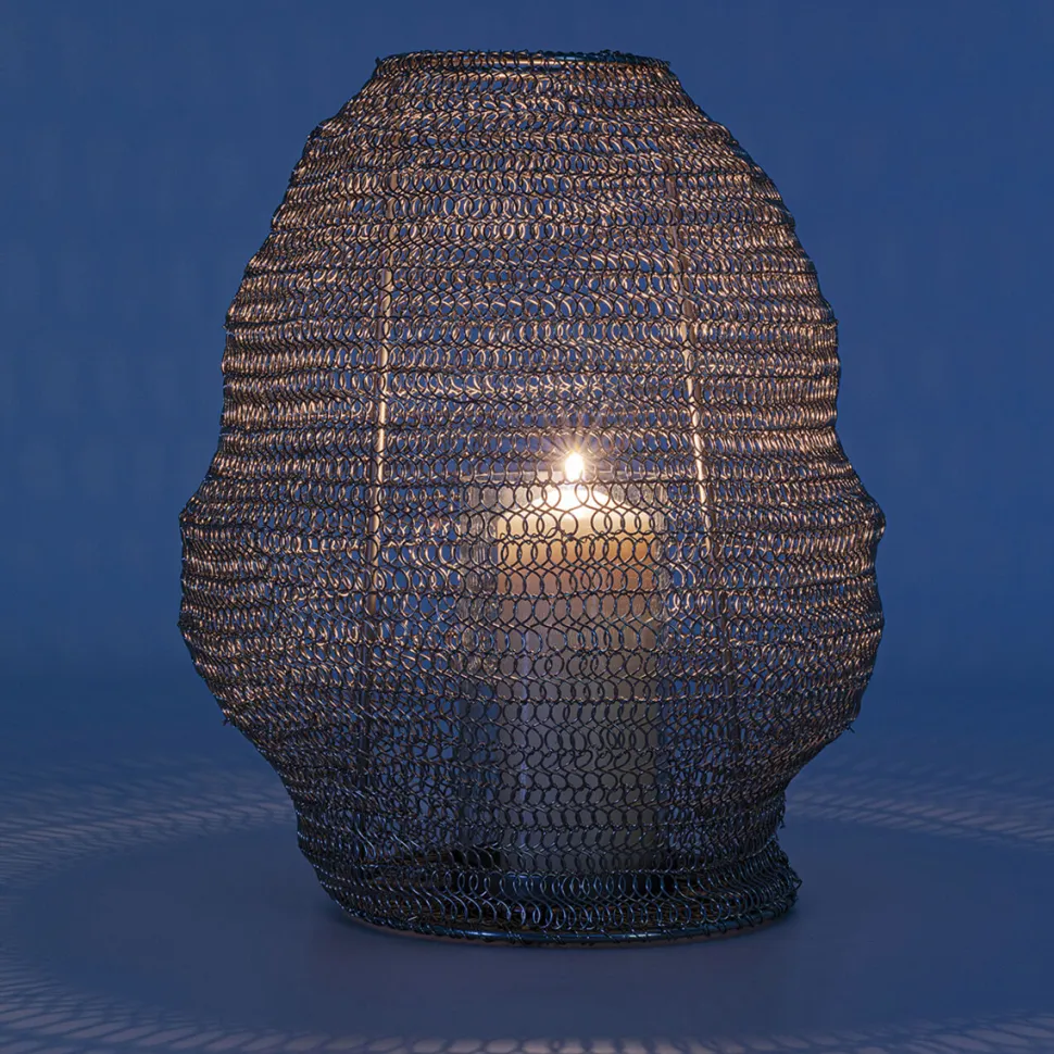 KARE Design Lantaarn Mesh Silver Ø30cm Discount