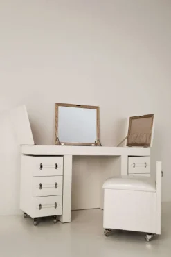 KARE Design Make-up Tafel Diva Croco Wit Sale