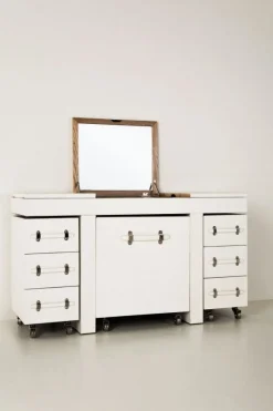 KARE Design Make-up Tafel Diva Croco Wit Sale