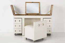 KARE Design Make-up Tafel Diva Croco Wit Sale