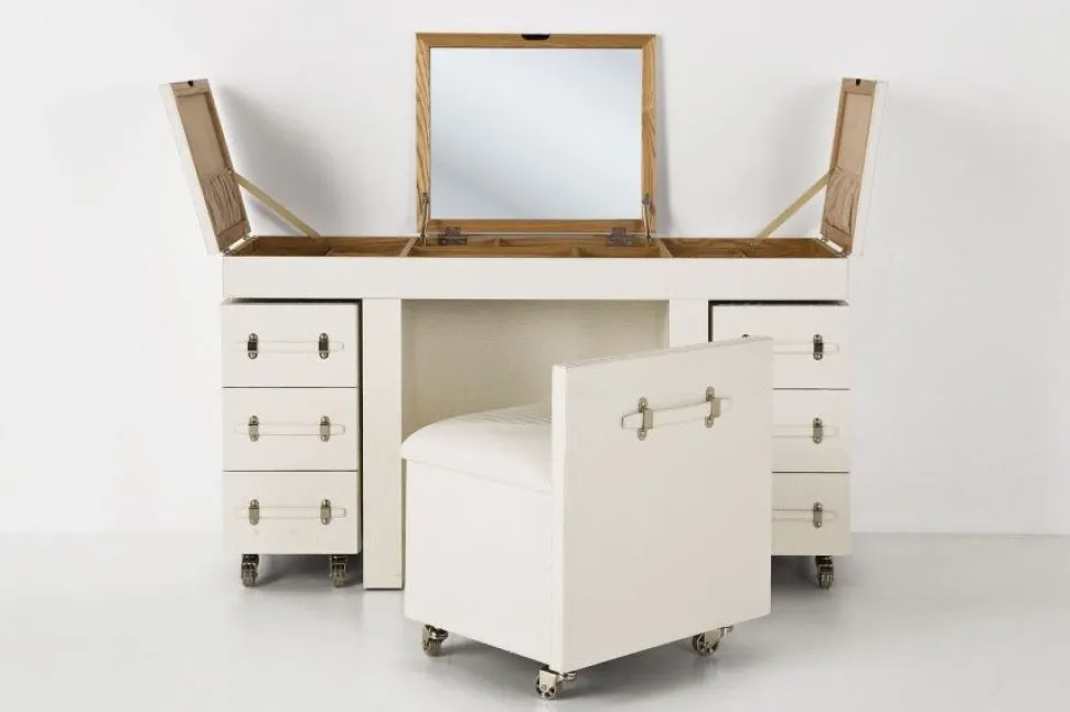 KARE Design Make-up Tafel Diva Croco Wit Sale