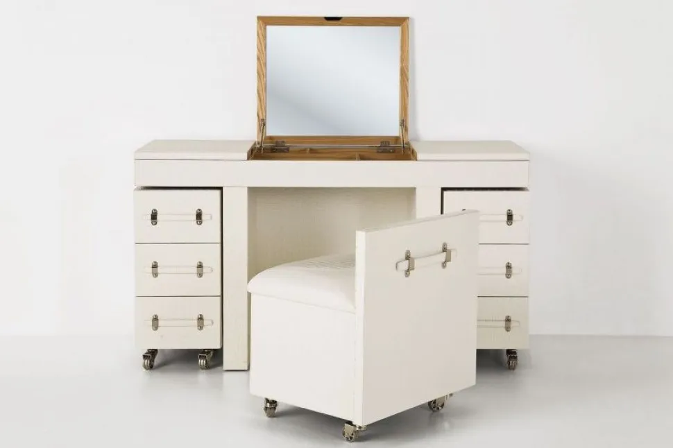 KARE Design Make-up Tafel Diva Croco Wit Sale