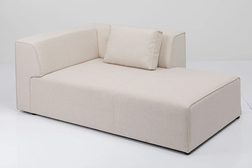 KARE Design Modulaire Bank Infinity Ottomane Elements Cream Right 182cm Fashion