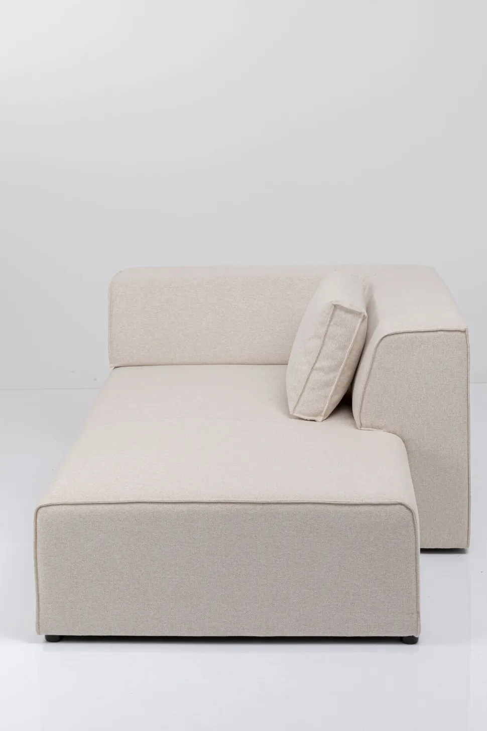 KARE Design Modulaire Bank Infinity Ottomane Elements Cream Right 182cm Fashion