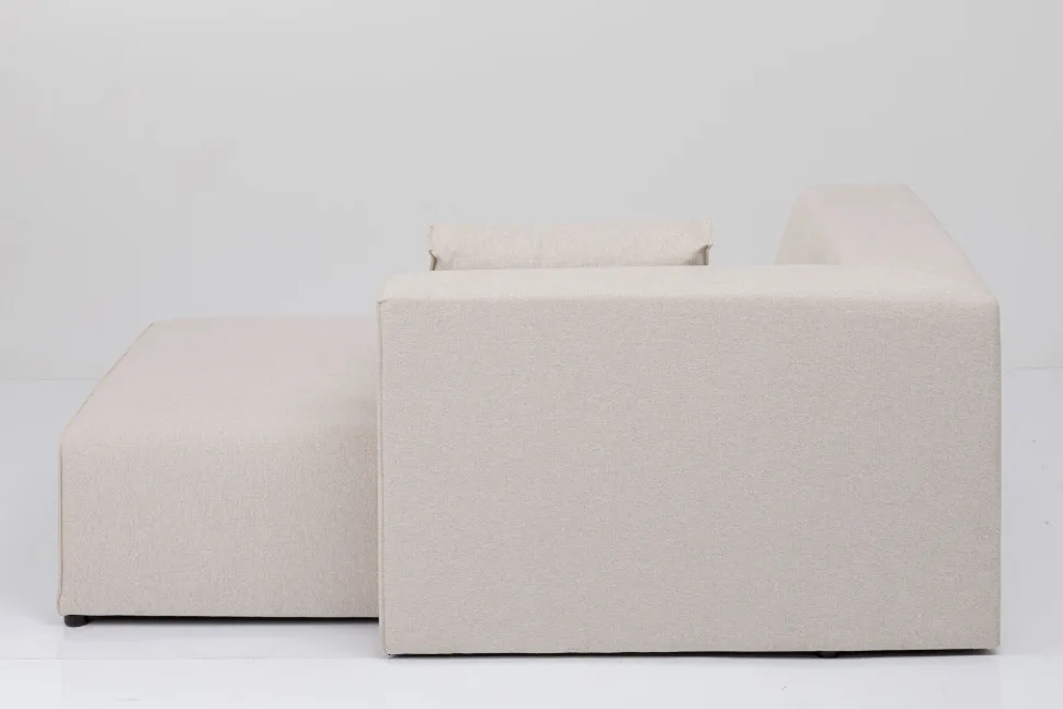 KARE Design Modulaire Bank Infinity Ottomane Elements Cream Right 182cm Fashion