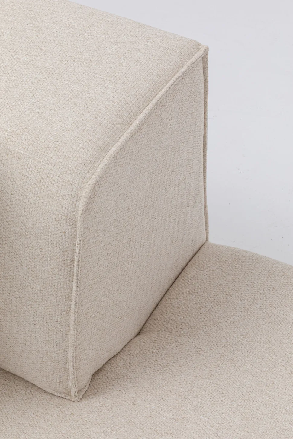 KARE Design Modulaire Bank Infinity Ottomane Elements Cream Right 182cm Fashion