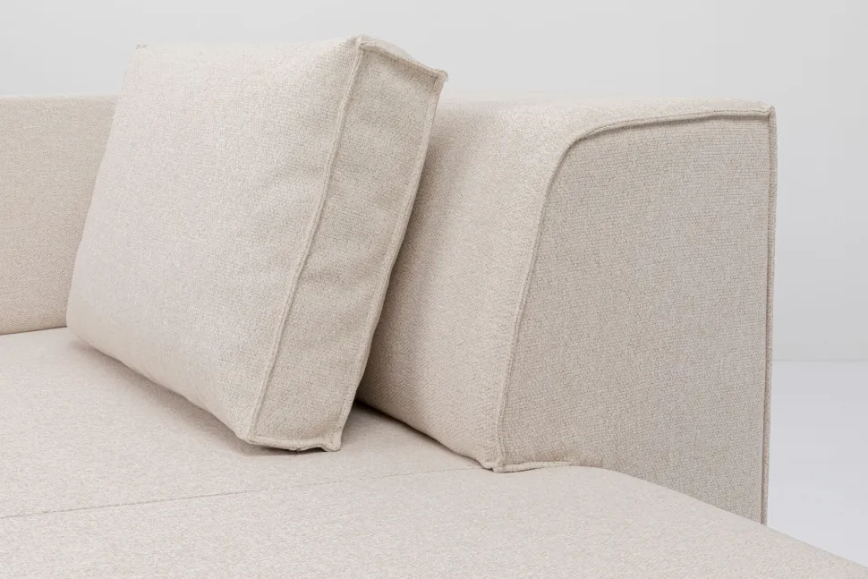 KARE Design Modulaire Bank Infinity Ottomane Elements Cream Right 182cm Fashion