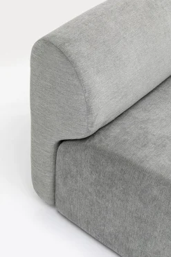 KARE Design Modulaire Bank Lucca Ottomane Elements Grey Right 90cm New