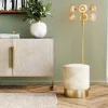 KARE Design Poef Cherry Beige Cord Brass 35cm Best Sale