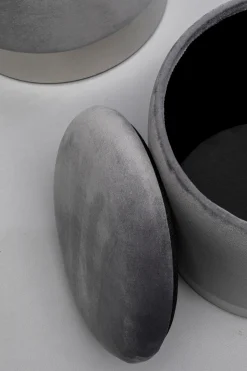 KARE Design Poef Cherry Storage Grey Silver (2/set) Fashion