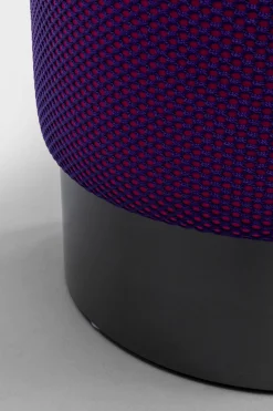 KARE Design Poef Jody Purple Mesh Black Shop