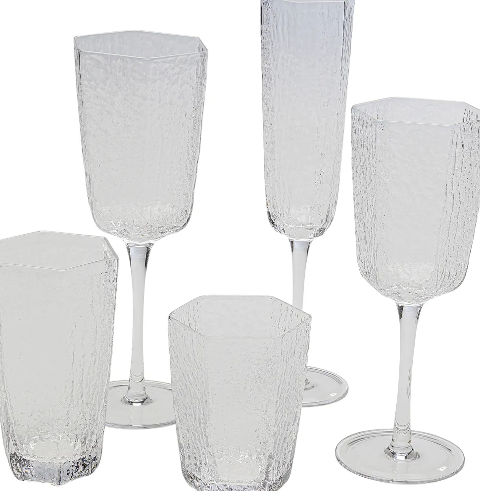 KARE Design Rode Wijnglas Cascata Clear Discount