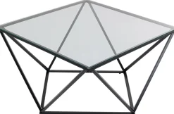KARE Design Salontafel Cristallo Zwart 80x80cm Sale