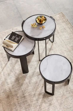 KARE Design Salontafel Perelli Black (Set Van 3) Best