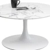 KARE Design Salontafel Shickeria Marble White 80cm Outlet