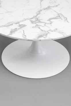 KARE Design Salontafel Shickeria Marble White 80cm Outlet