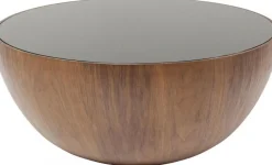 KARE Design Salontafel Tear Drups Walnoot Ø80cm Fashion