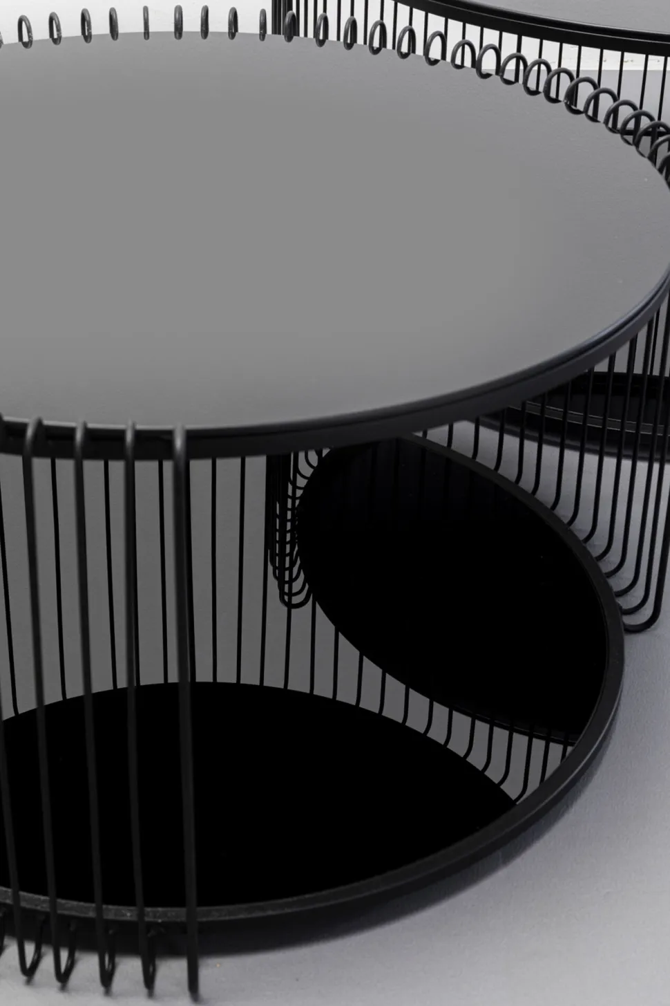 KARE Design Salontafel Wire Double Black Set Van 2 Store