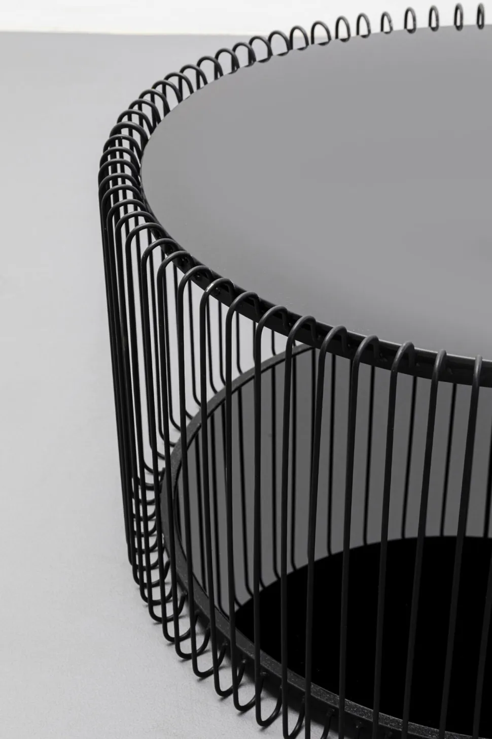 KARE Design Salontafel Wire Double Black Set Van 2 Store