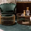 KARE Design Salontafel Wire Double Brass (2/set) Clearance