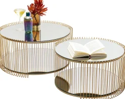 KARE Design Salontafel Wire Double Brass (2/set) Clearance