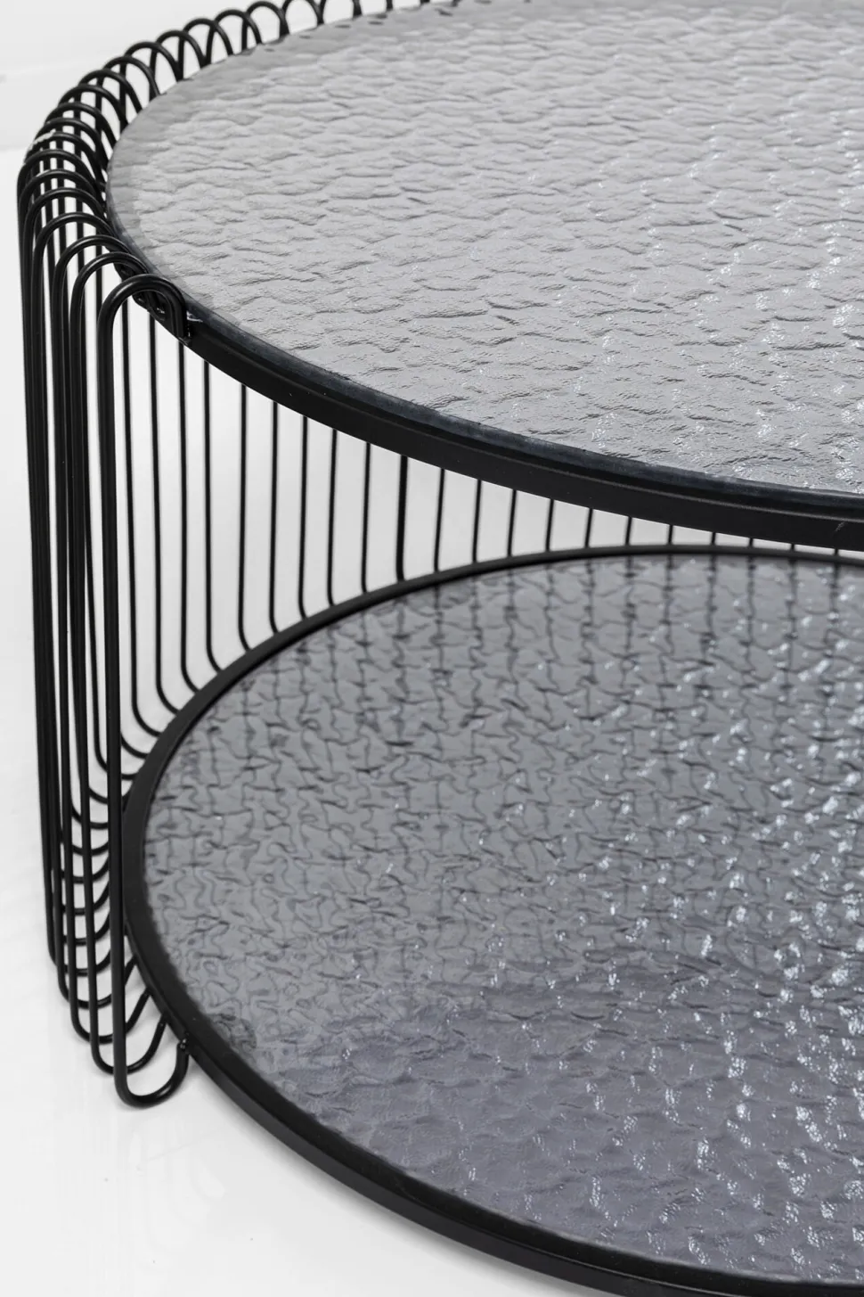 KARE Design Salontafel Wire Double Bubble Black (2/set) Online