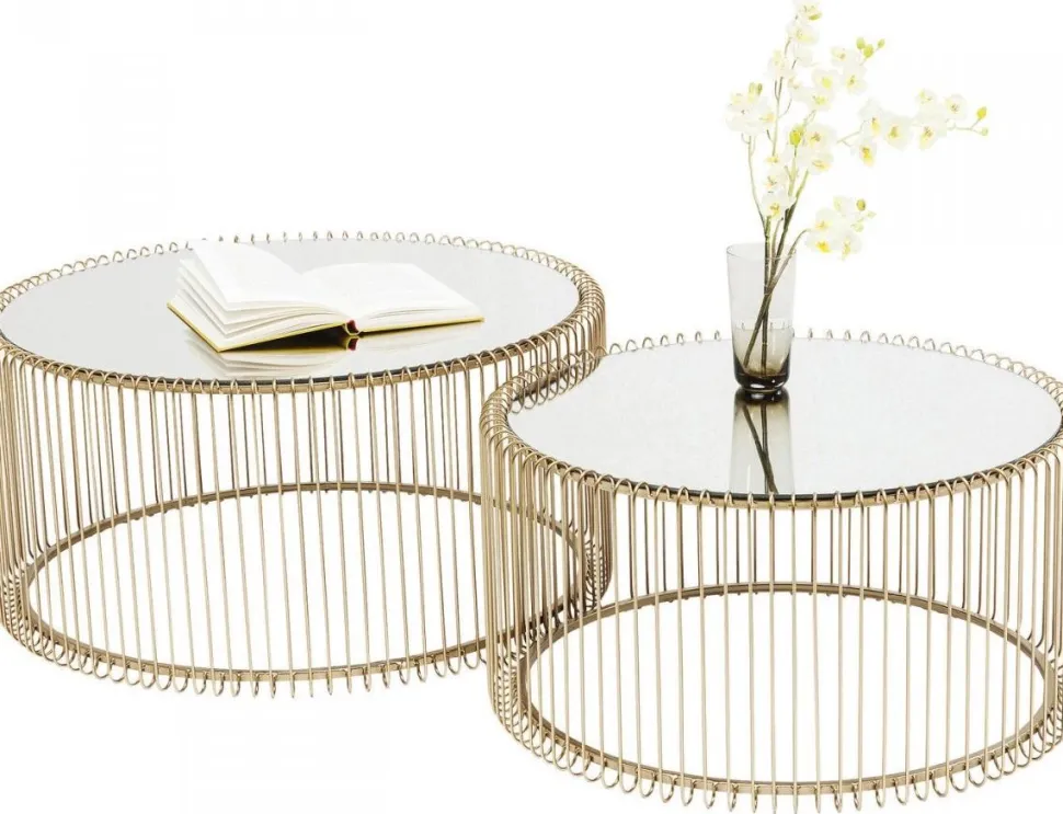 KARE Design Salontafel Wire Messing (2-delig) Cheap