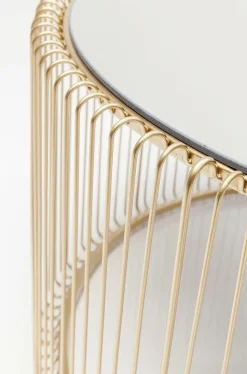 KARE Design Salontafel Wire Uno Messing Ø80cm Discount