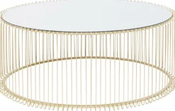 KARE Design Salontafel Wire Uno Messing 60x90cm Clearance