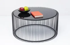 KARE Design Salontafel Wire Uno Zwart Ø80cm Cheap