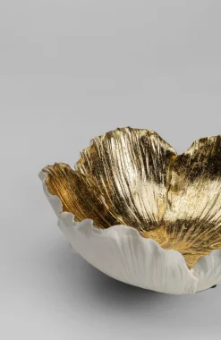 KARE Design Schaal Flower Bloom Creme Goud Ø25 Sale