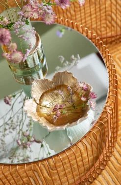 KARE Design Schaal Flower Bloom Creme Goud Ø20 Flash Sale