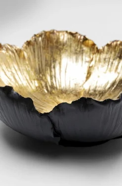 KARE Design Schaal Flower Bloom Zwart Goud Ø25 Hot