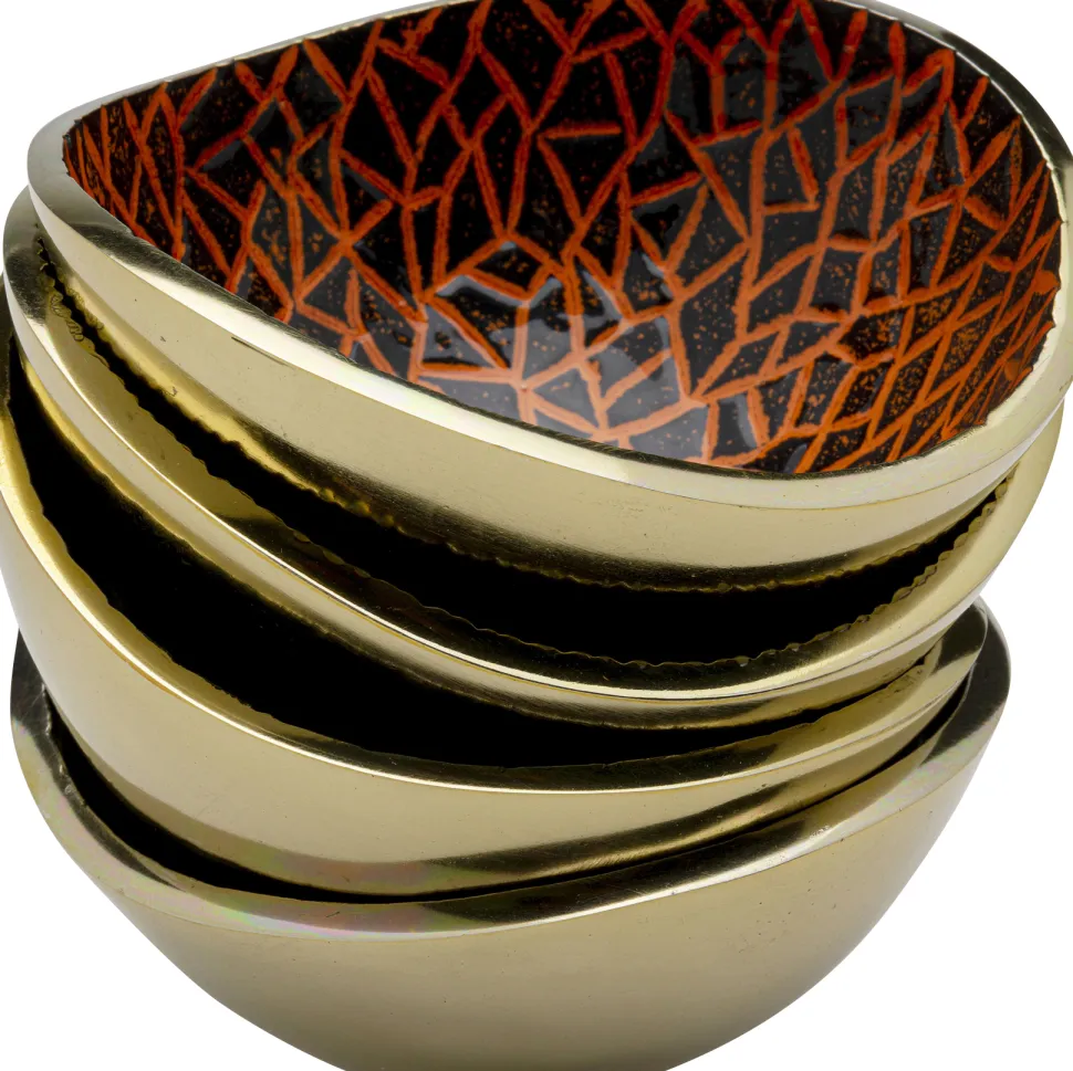 KARE Design Schaal Samba Colore Crackle (4/Set) Cheap